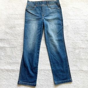 SPANX JEAN-ISH LEGGINGS SIZE LARGE